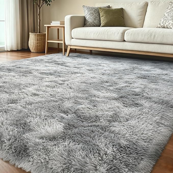 6x9 Ft Large Shag Rugs for Living Room Decor, Tie-Dyed Ultra Soft Fluffy Furry - Image 2