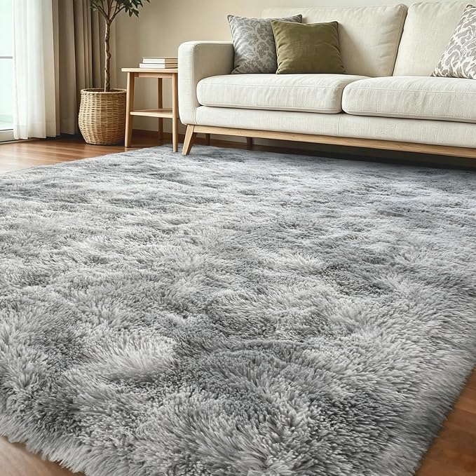 5x8 Ft Large Shag Rugs for Living Room, Tie Dyed Ultra Soft Fluffy Furry Area - Image 2