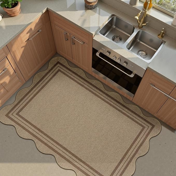 Easy Jute Front Door Mat, 2.6x4 Washable Entryway Rug Non Slip Small Kitchen Rug - Image 7