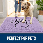 OLANLY Dog Door Mat for Muddy Paws 48x30, Paw Print Design, Absorbs Moisture - Image 6