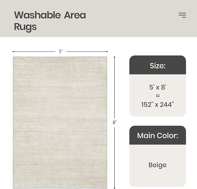 Valenrug Washable Rugs 7x9 - Image 2