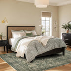 Vintage Washable Area Rug for Living Room, Low Pile 8x10 Non Slip Carpet - Image 5