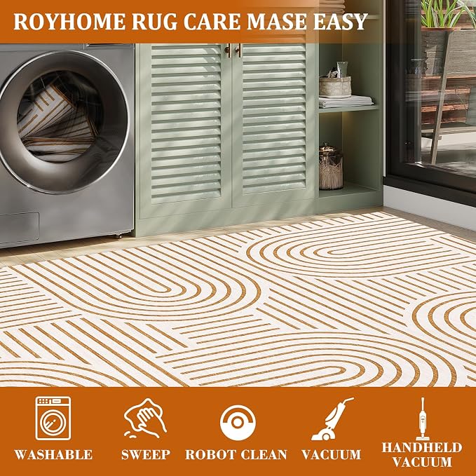 ROYHOME Modern Rug 2.5x8 Runners - Image 7