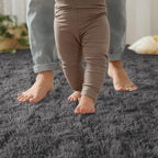 YJ.GWL Fluffy Runner Rugs for Bedroom Living Room Soft Shag Rug 2x6 Feet - Image 2