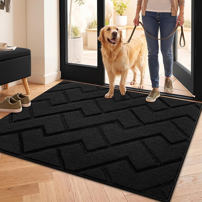 hicorfe Front Door Mat Outside Entrance, Stain and Fade Resistant, Non Slip by Hicorfe