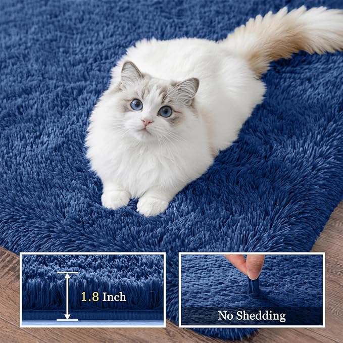 6x9 Area Rugs for Living Room Bedroom: Ultra Soft Fluffy Shag Rug Upgrade - Image 5