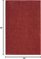 Nourison Home Nourison Essentials Brick Red 2' x 4' Area Rug - Image 2