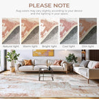 5x7 Area Rugs, Neutral Machine Washable Rugs - Image 3