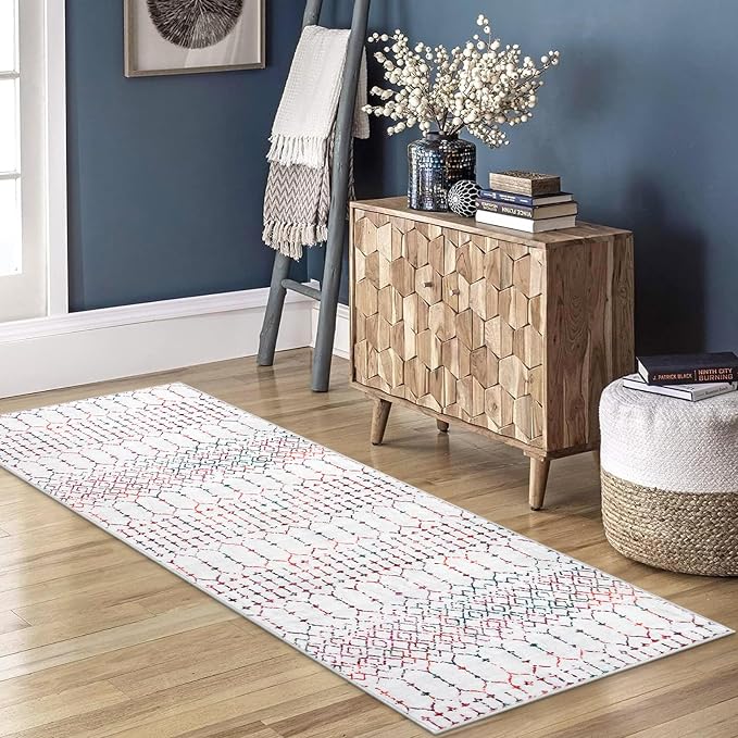 Lahome Moroccan Washable Runner Rug 2x6 Non-Slip Anti-Fatigue Kitchen Rugs and - Image 9