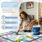 Kids ABC Rug for Playroom, Classroom Alphabet Area Carpet Playmat, Washable - Image 6