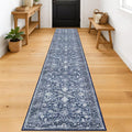 KILOCOCO Runner for Hallway 2x12 Runner Rug Printed Vintage Floral Washable Rug by Kilococo