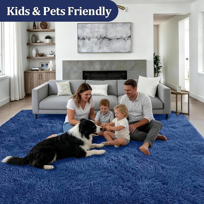 6x9 Area Rugs for Living Room Bedroom: Ultra Soft Fluffy Shag Rug Upgrade - Image 4