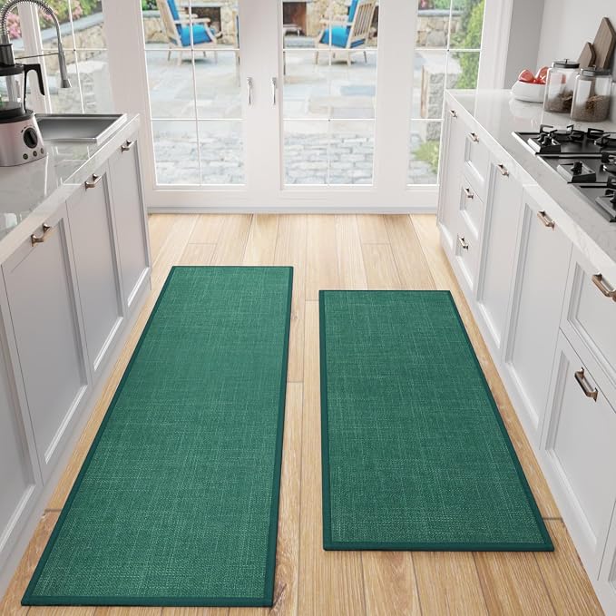 SUMLANS Kitchen Mat Set of 2 PCS, Christmas Cushioned Non Slip Rugs by SUMLANS