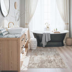 3x3 Square Entryway Rug Washable – Non-Slip Small Area Rug - Image 3