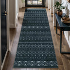 SERISSA 2x6 Kitchen Runner Rug, Washable Non-Slip Grey Boho Rug, Soft Low-Pile - Image 2