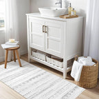 Nakagishi 2X4 Rug Washable Area Rug: Small Soft Boho Farmhouse Neutral Moroccan - Image 5