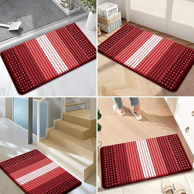 Kitinjoy Indoor Outdoor Door Mat, 48x30 Non-Slip Absorbent Dirt Trapper - Image 6