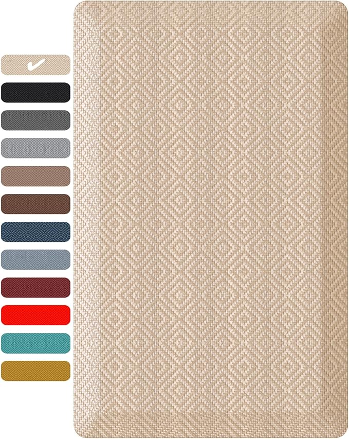 Ophanie Kitchen Mats for Floor, 3/4 inch Thick, 20x32 Anti Fatigue Cushioned Mat by Ophanie