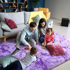 AROGAN Soft Rainbow Area Rugs for Girls Room 3x5 Feet, Fluffy Girls Bedroom Rugs - Image 6