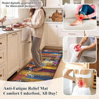 HEBE Anti Fatigue Kitchen Rugs Set of 2, Non Slip Cushioned Kitchen Mats - Image 5