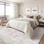 7x9 Area Rugs Living Room: Washable Large Abstract Neutral Modern Soft Rugs - Image 4