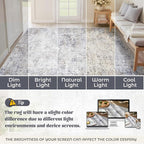 XLUEZ 9x12 Area Rug for Living Room, Washable Modern Abstract Large Area Rug - Image 8