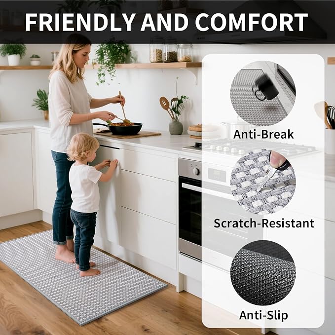YDKGL Long Kitchen Runner Rugs Kitchen Mat Non Slip Washable, Super Absorbent - Image 2