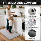 YDKGL Kitchen Rugs Non Slip Washable, Rubber Backing Soft Chenille Braided - Image 3