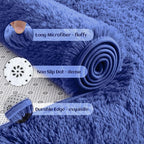 YJ.GWL Fluffy Runner Rugs for Bedroom Living Room Soft Shag Rug 2x6 Feet - Image 4