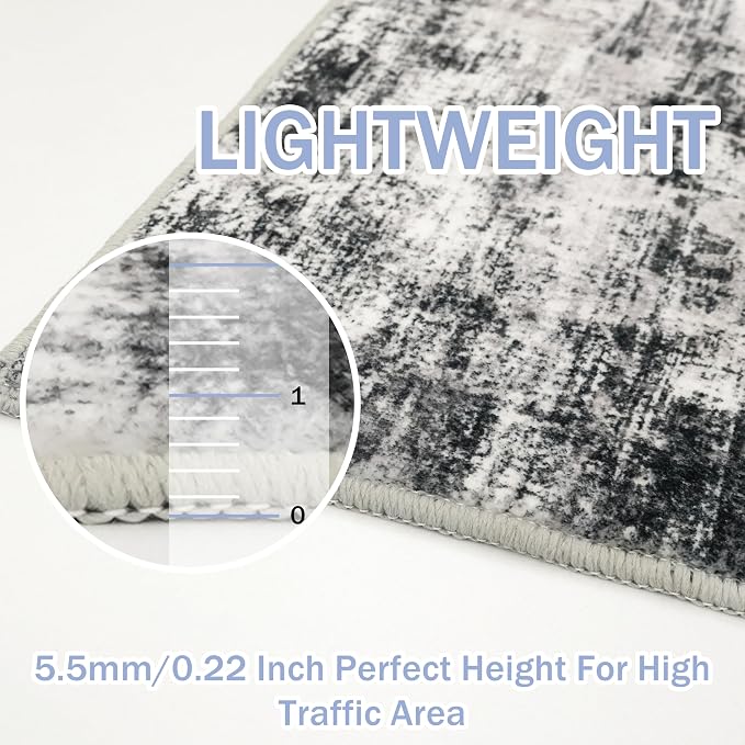 IOHOUZE Modern Abstract Area Rugs 6x9 Ft Washable Rugs - Image 6