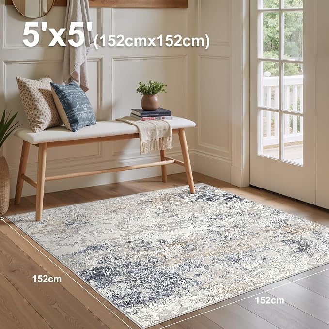 DMOYEST Square Area Rug Living Room Rugs - Image 2
