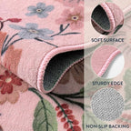 Lahome Floral Washable Entryway Rug, 2X3 Soft Kitchen Rugs Non-Slip, Ultra-Thin - Image 7