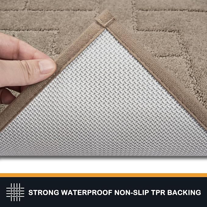 PURRUGS Dirt Trapping Door Mat 20" x 31.5", Non-Slip Machine Washable Entry Rug - Image 4