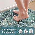 Collive Farmhouse Anti Fatigue Kitchen Mat, Cushioned Kitchen Rug Sets of 2 - Image 3