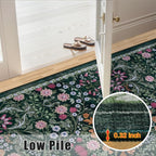 10x14 Area Rugs for Living Room: Floral Washable Rug Vintage Large Soft Boho - Image 8