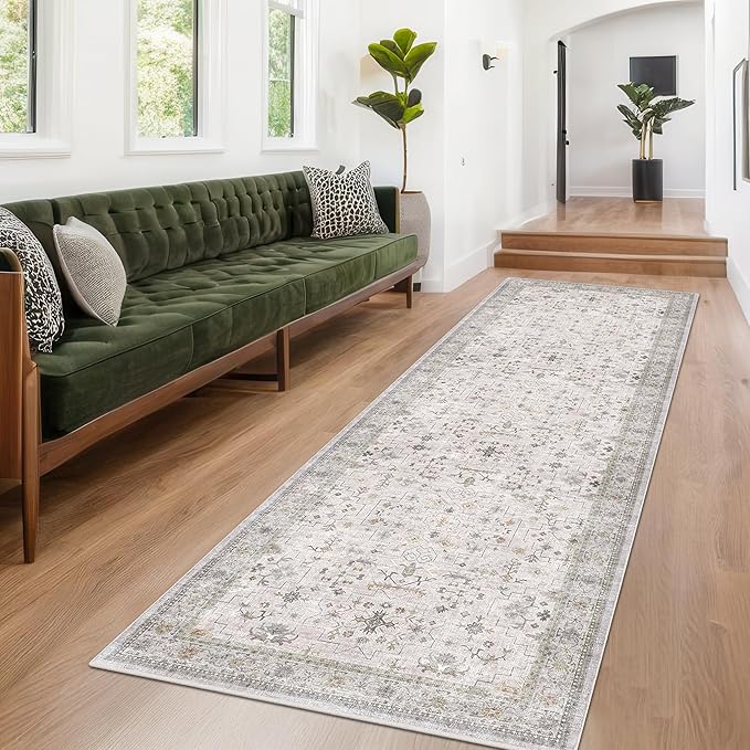 Hazo Haus Light Gray Kitchen Rug 10 ft Long - Image 6