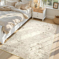 Toneed Abstract Area Rug Modern Washable Rug Soft Non Slip Rug Low Pile by Toneed