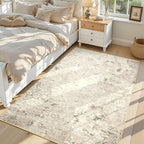 Toneed Abstract Area Rug Modern Washable Rug Soft Non Slip Rug Low Pile by Toneed