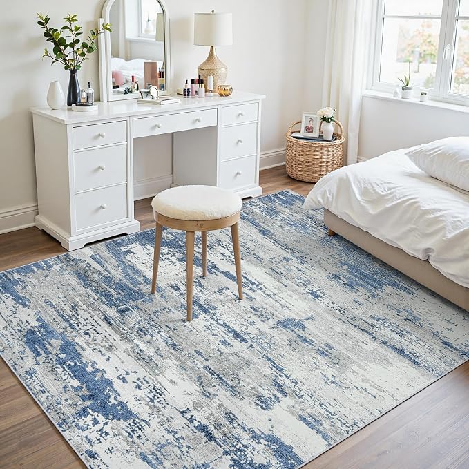 Area Rugs 6x9 Living Room: Large Soft Washable Rug Modern Abstract Anti-Skid - Image 6
