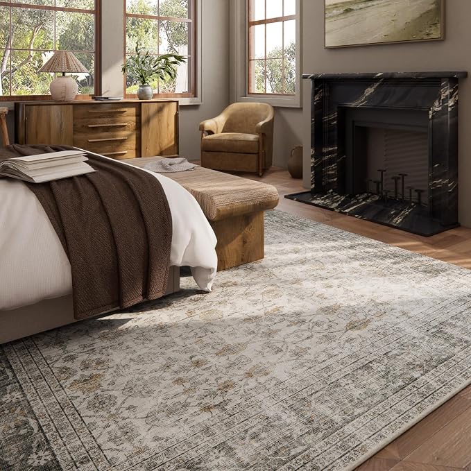 10x12 Large Rugs for Living Room: Washable Rug Stain Resistant Non Slip - Image 4