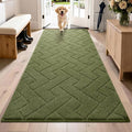 PURRUGS Dirt Trapping Door Mat 32" x 70", Non-Slip Machine Washable Entry Rug by PURRUGS