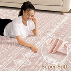 cotiled 5x8 Area Rugs Living Room Rug: Washable Boho Rugs - Image 2
