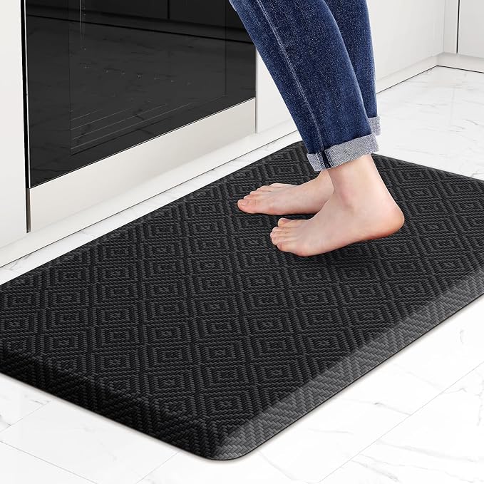 Mattitude Kitchen Mat Cushioned Anti-Fatigue Floor Mat Water Resistant Non-Slip by Mattitude