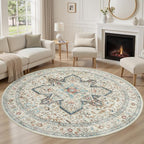 Tortania 6' Round Area Rug Living Room Rugs - Image 4