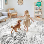 Area Rugs 6x9 Living Room: Large Modern Abstract Washable Rug Soft Anti-Skid - Image 4