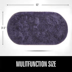 LOCHAS Bedroom Rug 2.6' x 5.3', Soft Oval Throw Rugs Carpet - Image 2