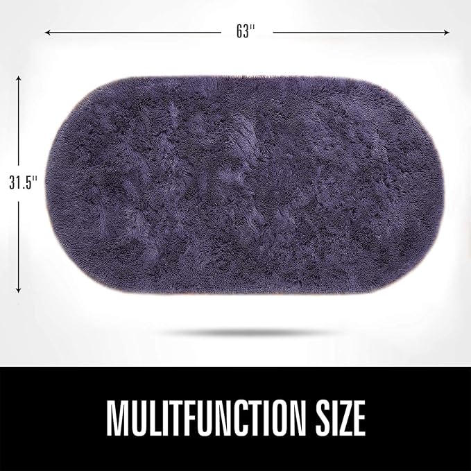 LOCHAS Bedroom Rug 2.6' x 5.3', Soft Oval Throw Rugs Carpet - Image 2