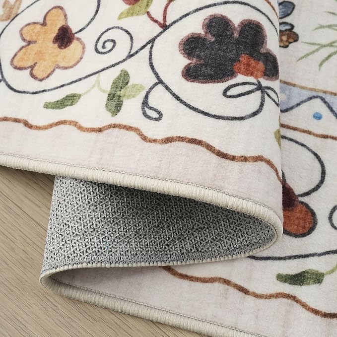 Rugcomf Area Rugs 8x10 Rug for Living Room Clearance Washable Boho Area Rug Non - Image 6