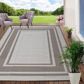 RURALITY Outdoor Rugs 5x8 for Patios Clearance, Waterproof Plastic Straw Mats by RURALITY