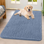 Smiry Dog Door Mat for Muddy Paws 40x32, Absorbent Dirt Trapper, Non-Slip by Smiry